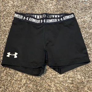 UA spandex shorts.